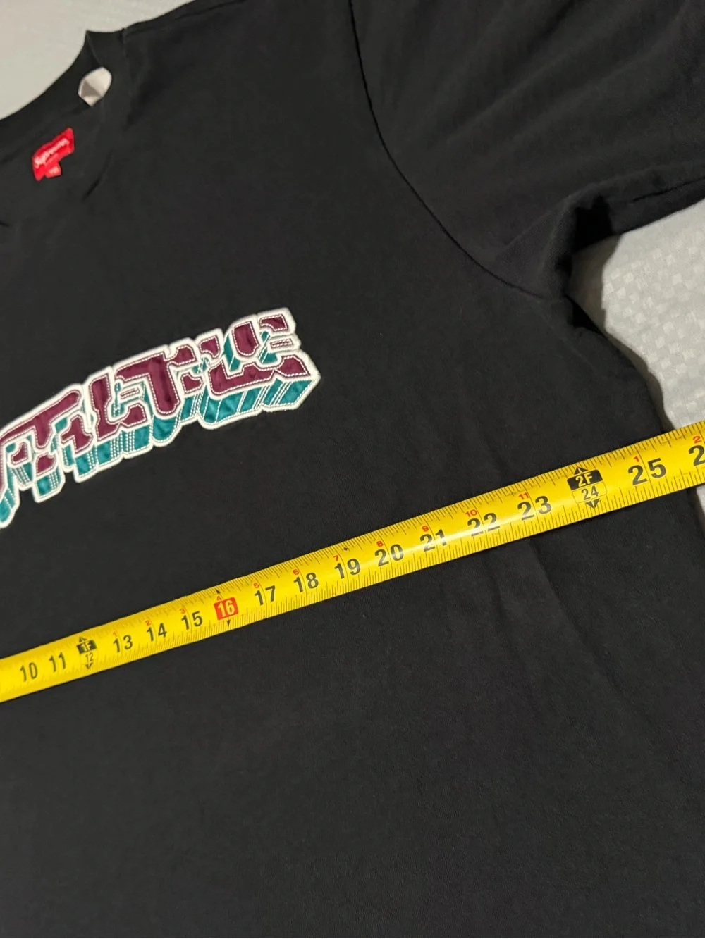 Size XXL - Supreme Block Arc S/S Tee Shirt Black   SS23